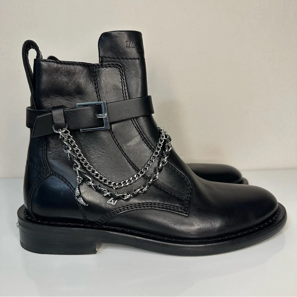 Zadig & Voltaire Black Leather Sole
